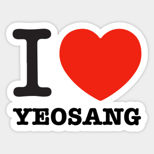 I love ateez yeosang heart atiny | Morcaworks Sticker